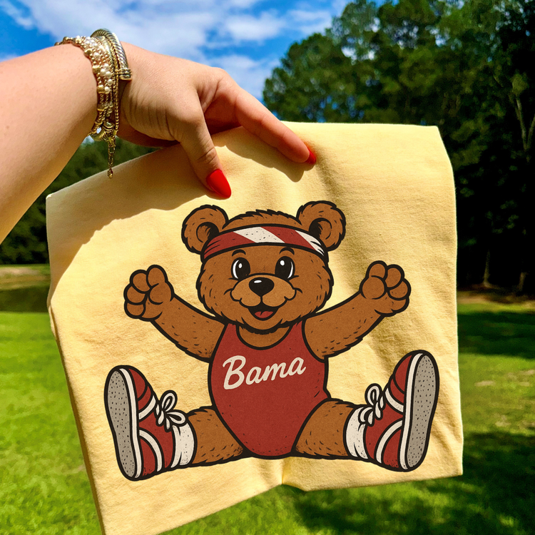 Mascot Bear Bama DTF Transfer