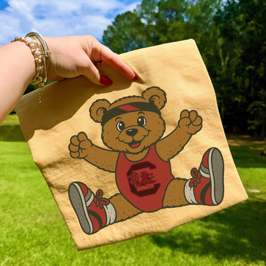 Mascot Bear Gamecocks DTF Transfer
