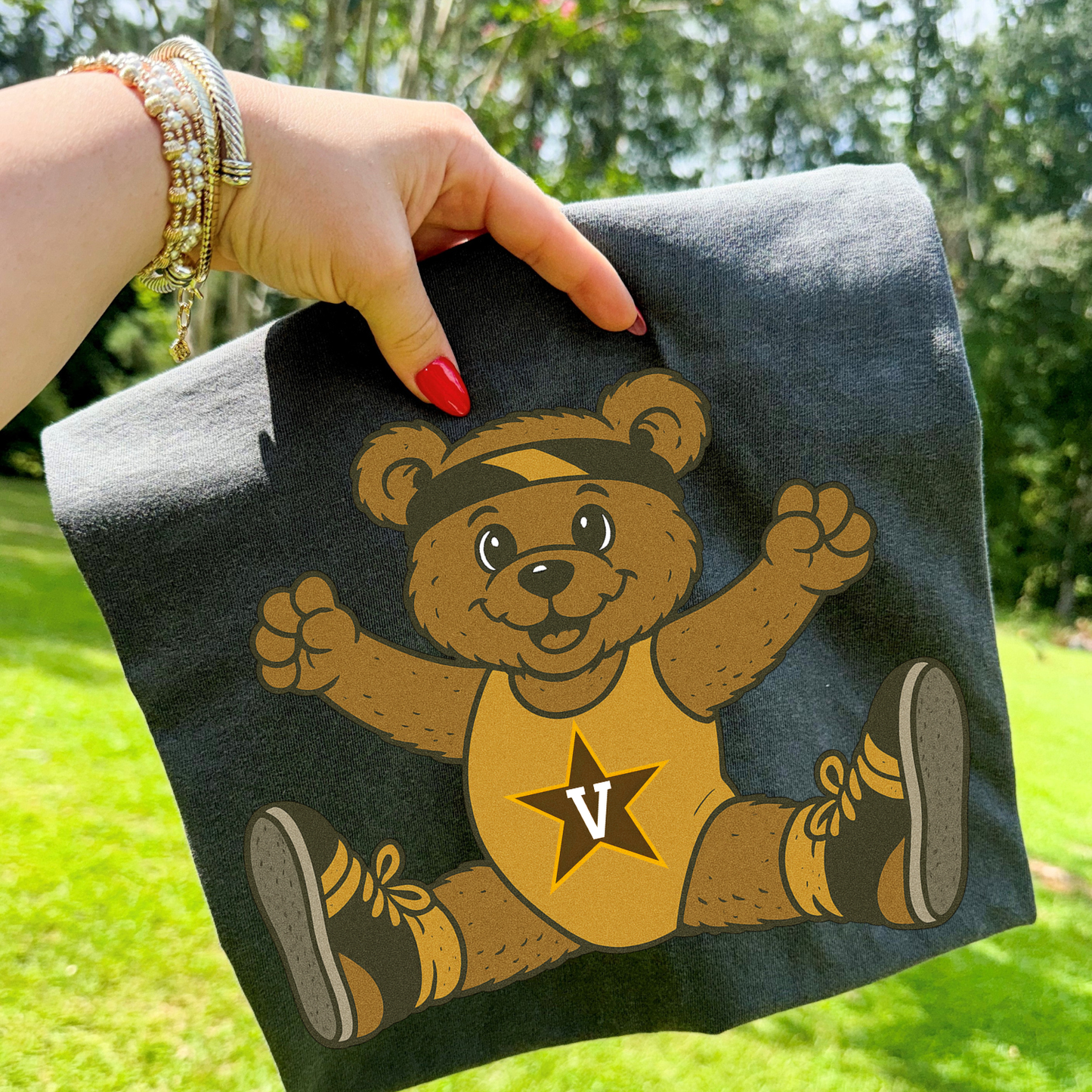 Mascot Bear Vanderbilt DTF Transfer