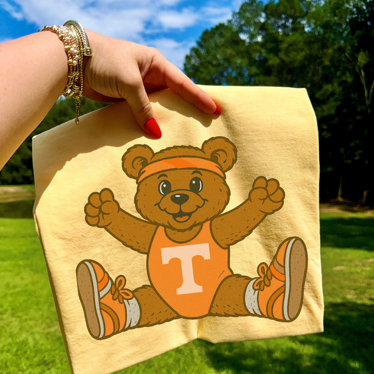 Mascot Bear Volunteers DTF Transfer