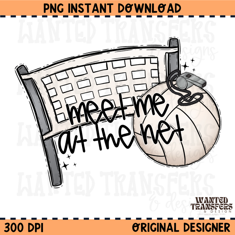 Meet Me At The Net PNG Digital Download