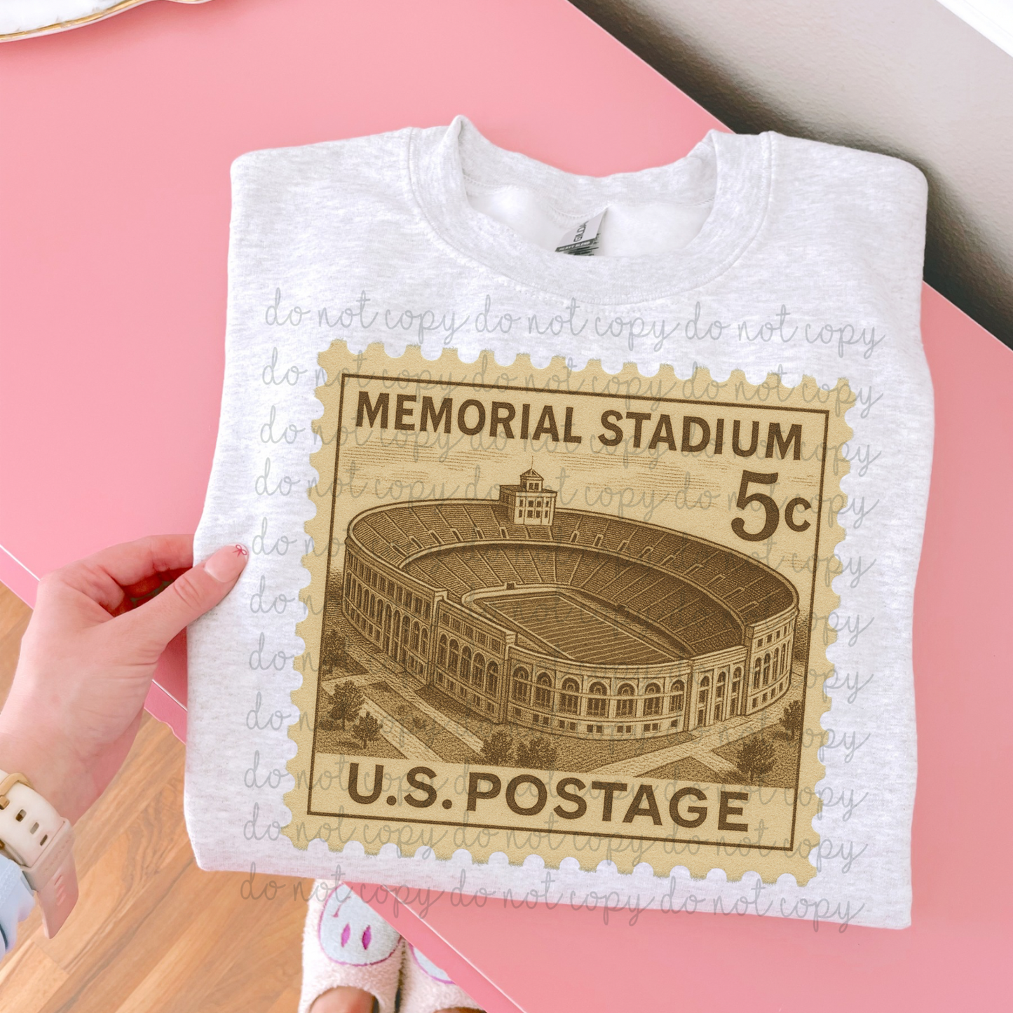 Vintage Stamp Memorial Stadium DTF Transfer