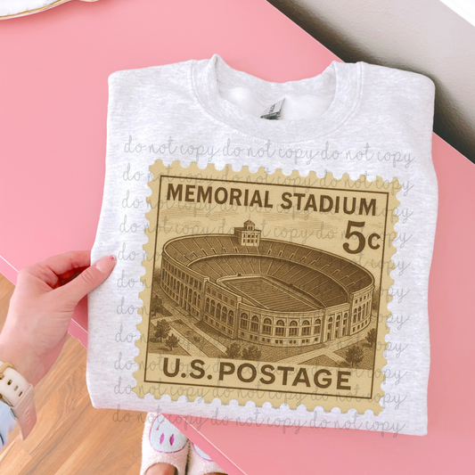 Vintage Stamp Memorial Stadium DTF Transfer