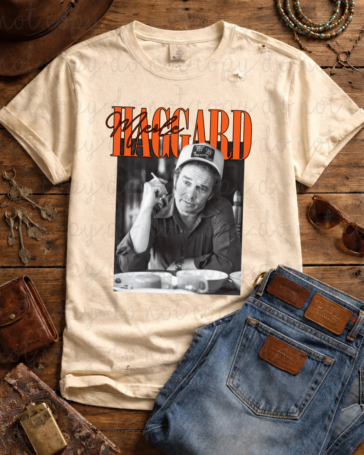 Merle Haggard DTF Transfer