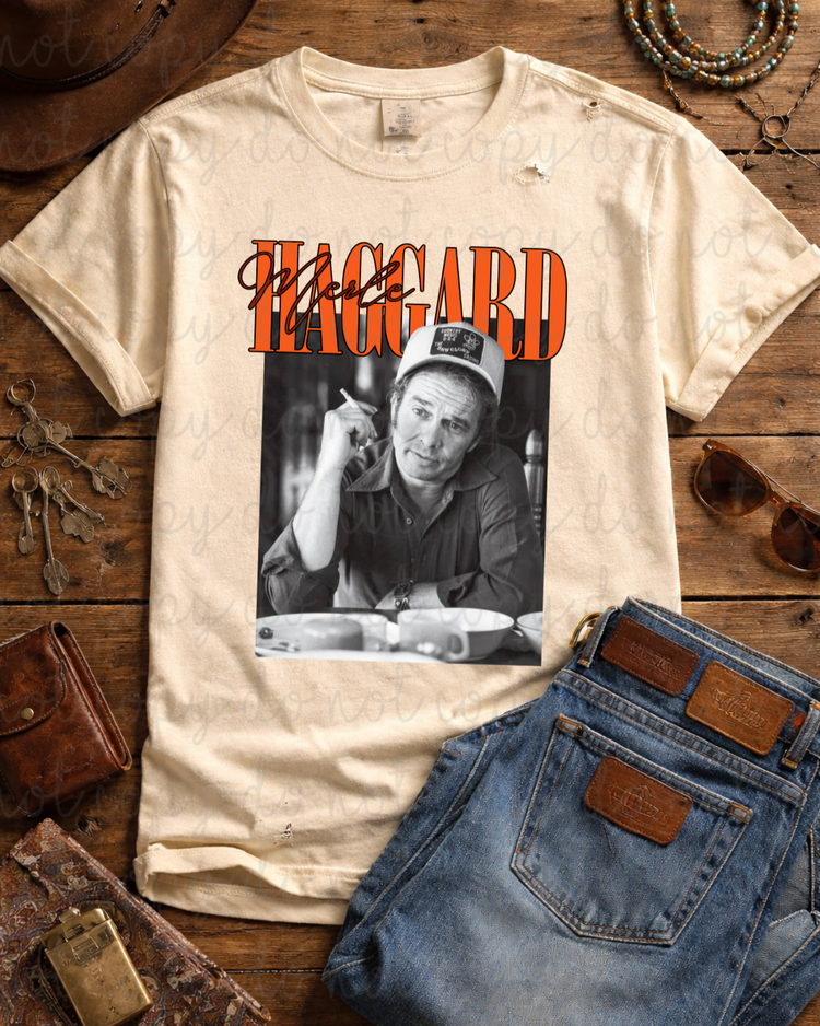 Merle Haggard DTF Transfer