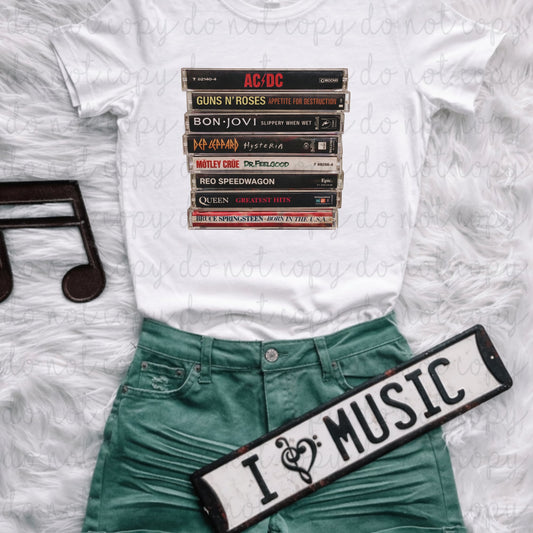 Music Cassettes DTF Transfer