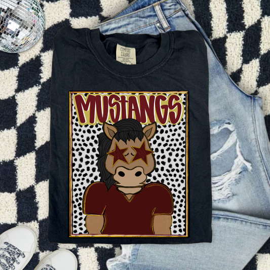 Preppy Mustangs (Maroon) DTF Transfer