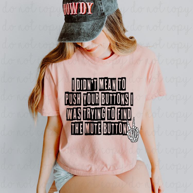 Mute Button PNG Digital Download