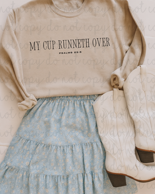 My Cup Runneth Over DTF Transfer