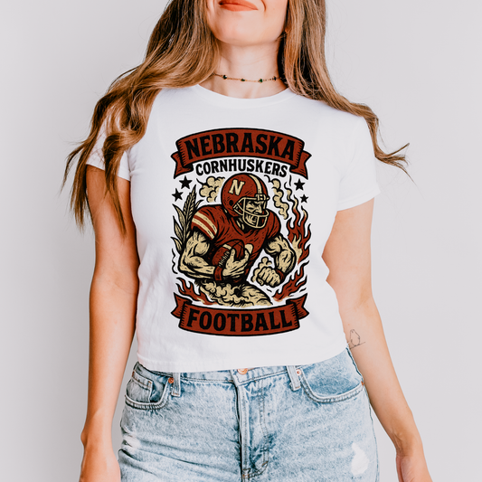 Very Vintage Game Day Nebraska Cornhuskers Football DTF Transfer