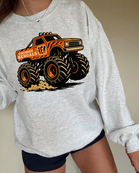 Monster Truck Cincinnati Bengals DTF Transfer