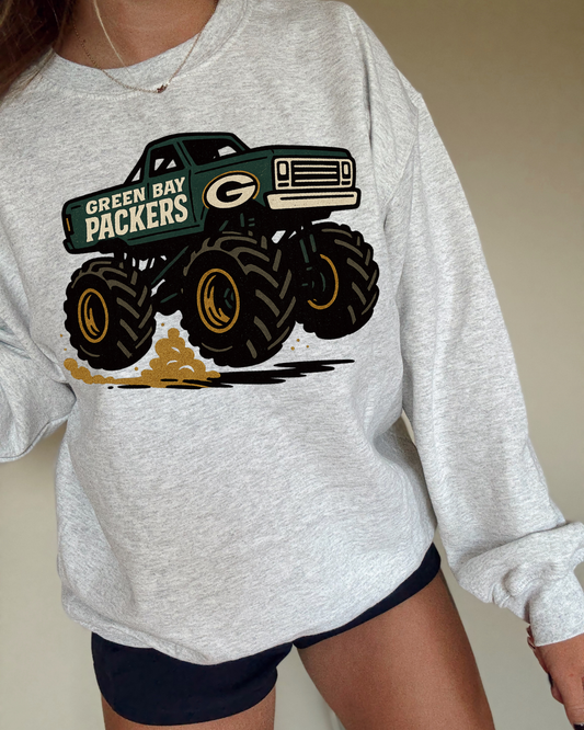 Monster Truck Green Bay Packers DTF Transfer