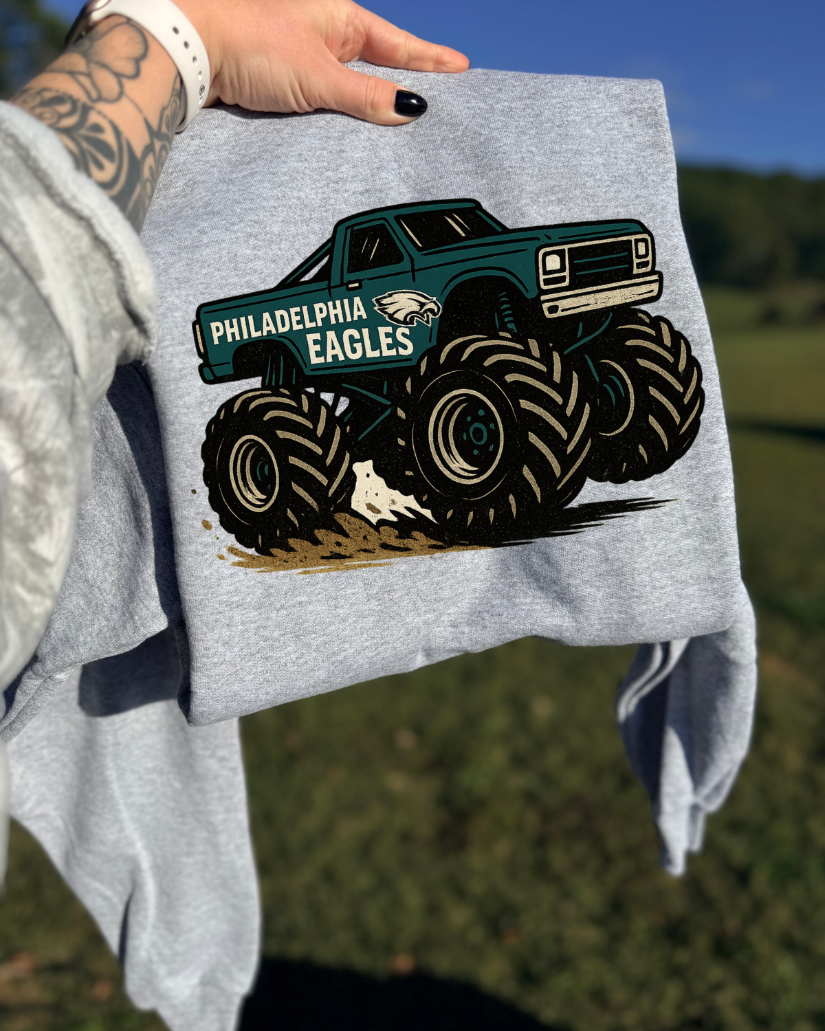 Monster Truck Philadelphia Eagles DTF Transfer