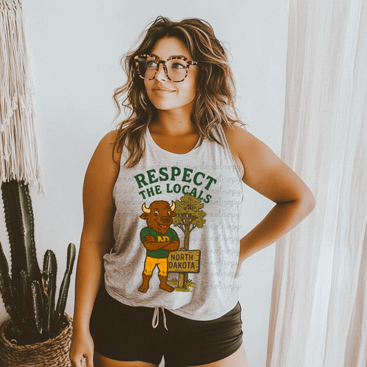 Respect the Locals North Dakota DTF Transfer