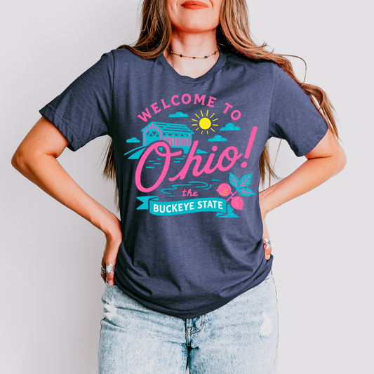 Neon Welcome To Ohio DTF Transfer