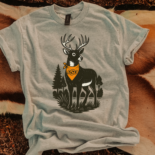 Deer Oklahoma State University DTF Transfer