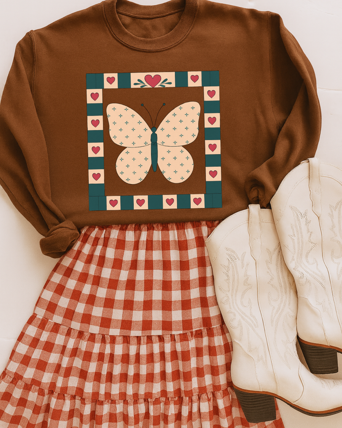 Old Timers Butterfly DTF Transfer