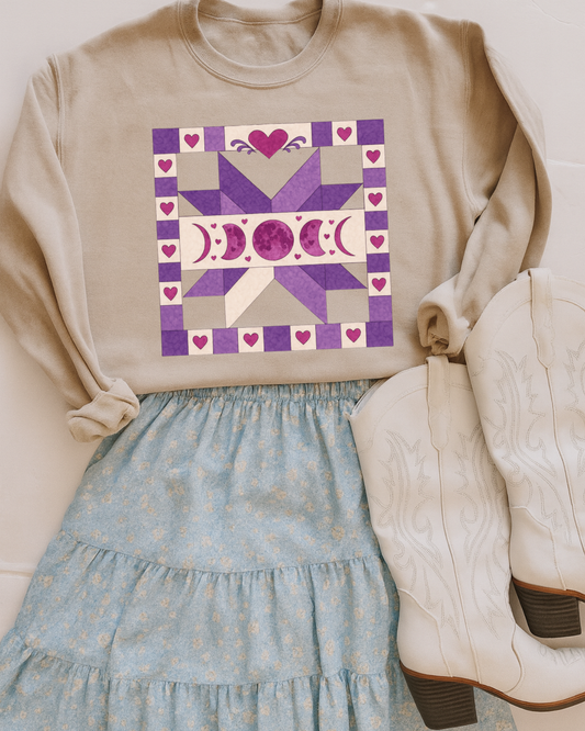 Old Timers Purple Moons DTF Transfer