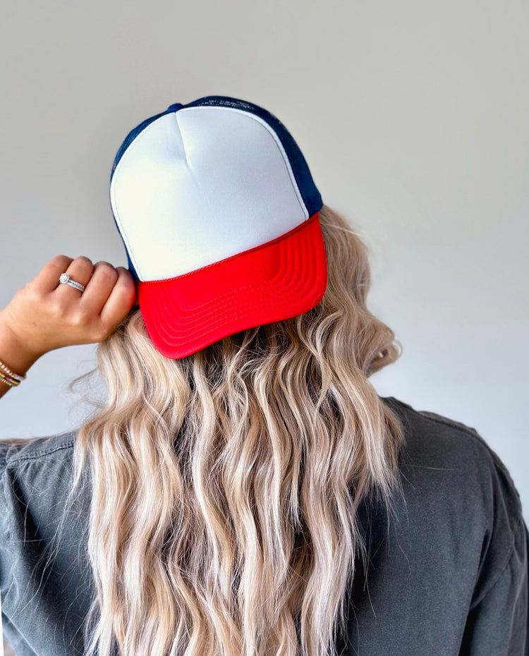 Red & Blue Otto Trucker Hat