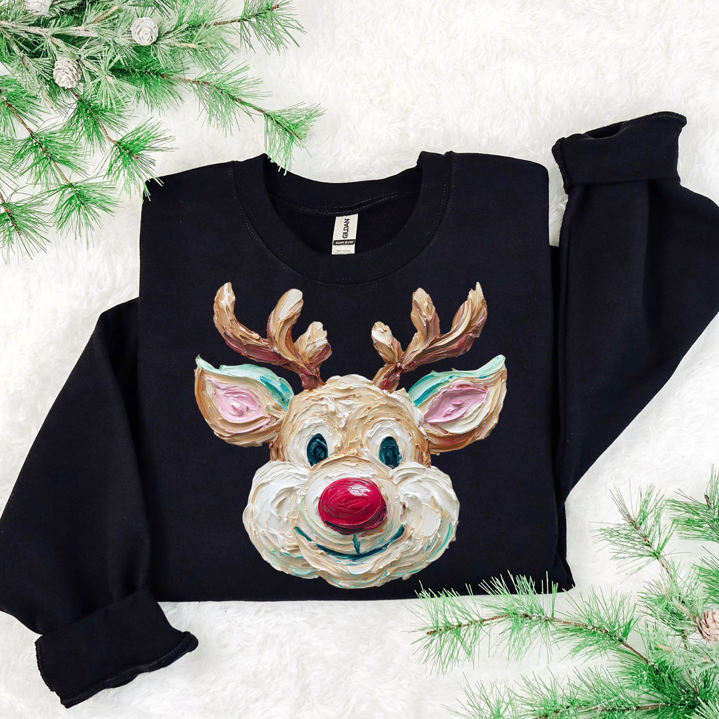 Painted Reindeer DTF Transfer