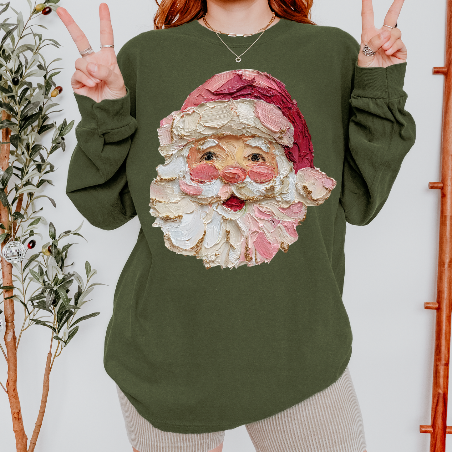 Painted Santa DTF Transfer