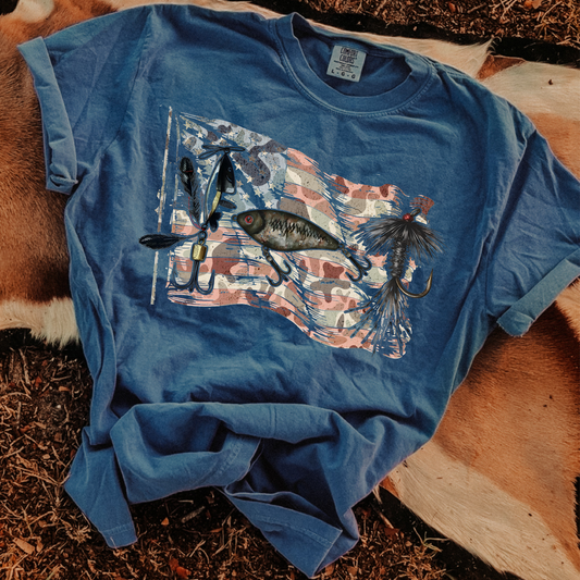 Flag Fishing DTF Transfer