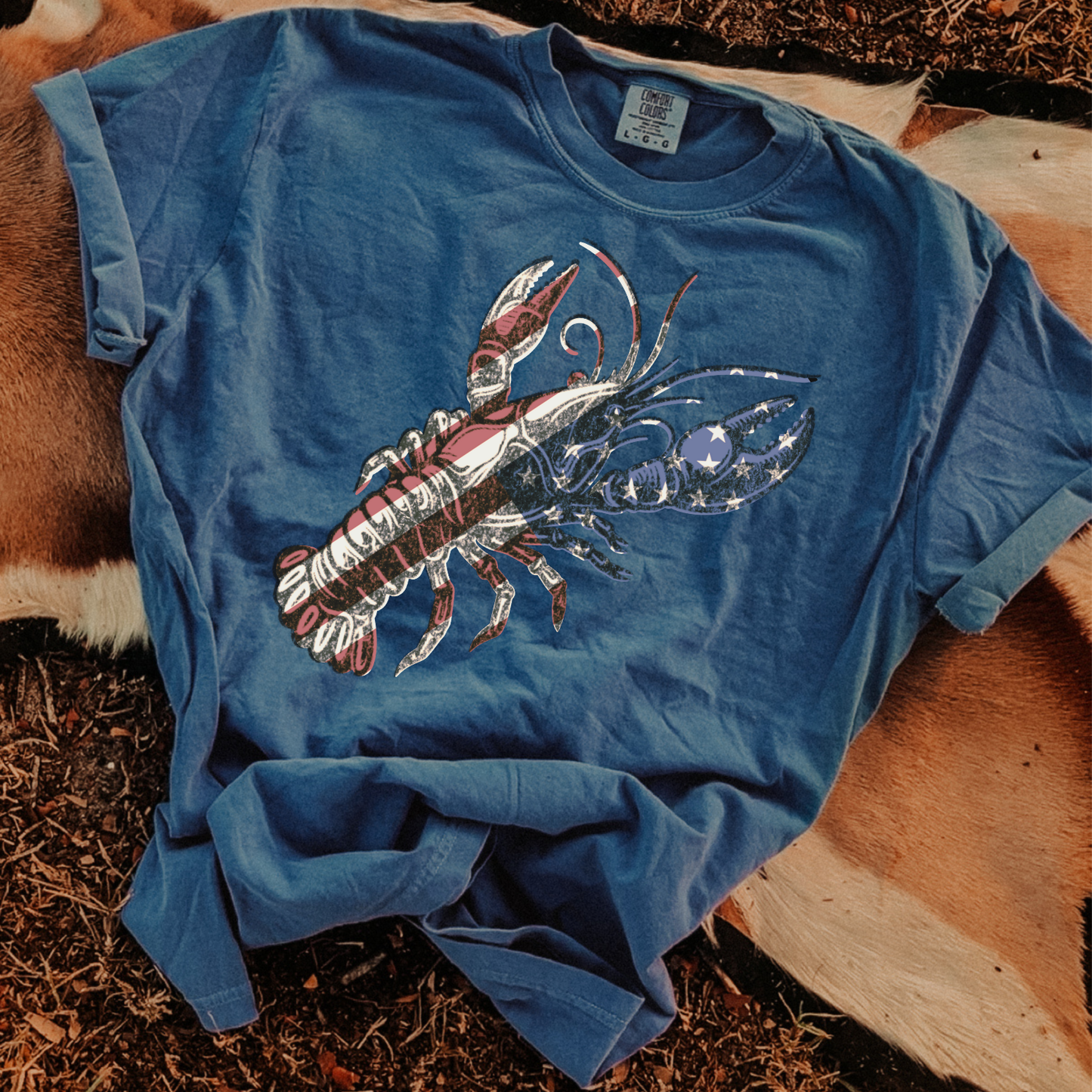 Flag Lobster DTF Transfer