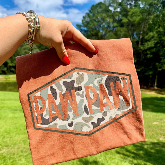 Camo Patch Paw Paw DTF Transfer