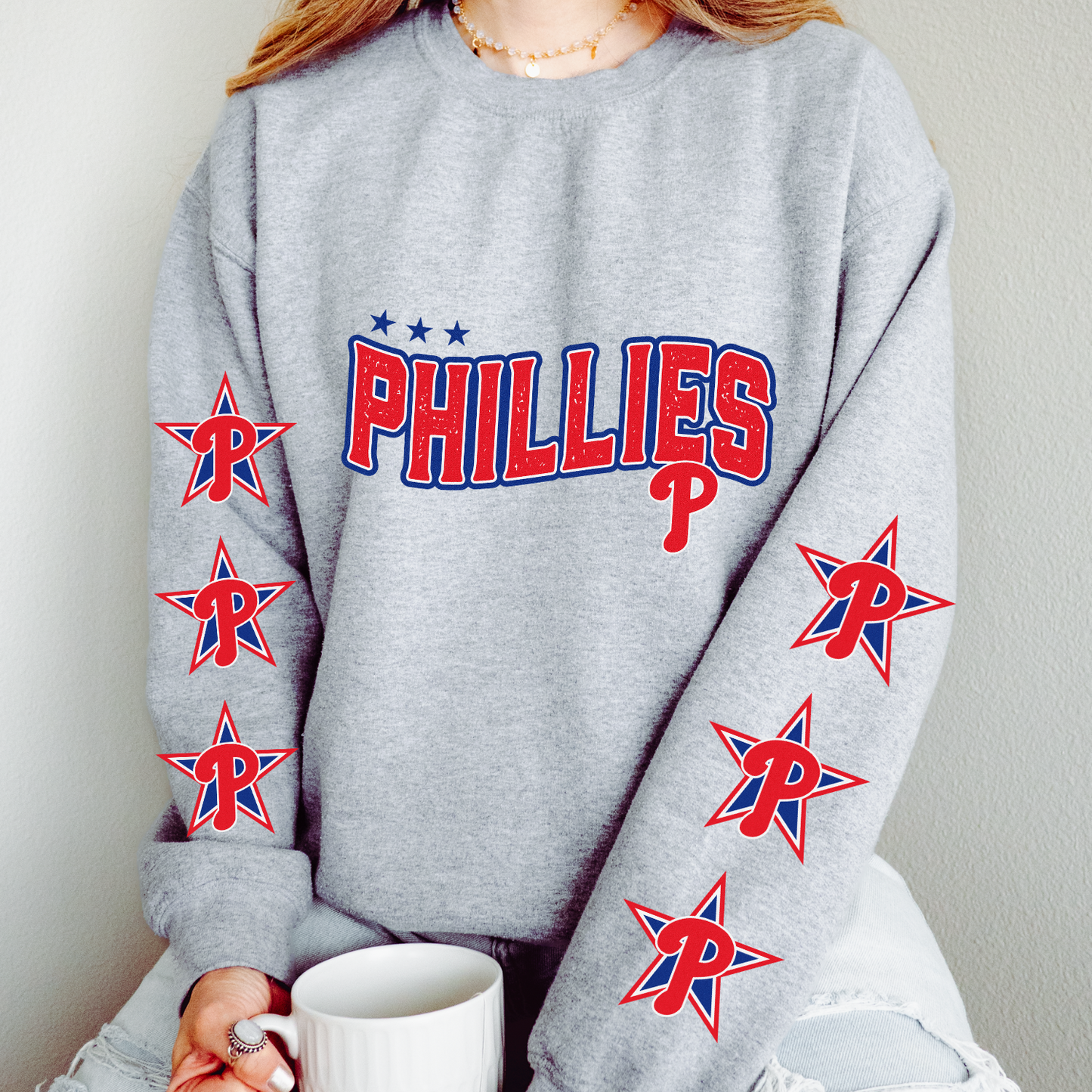 Phillies Star DTF Transfer (BOTH SLEEVE + FRONT)