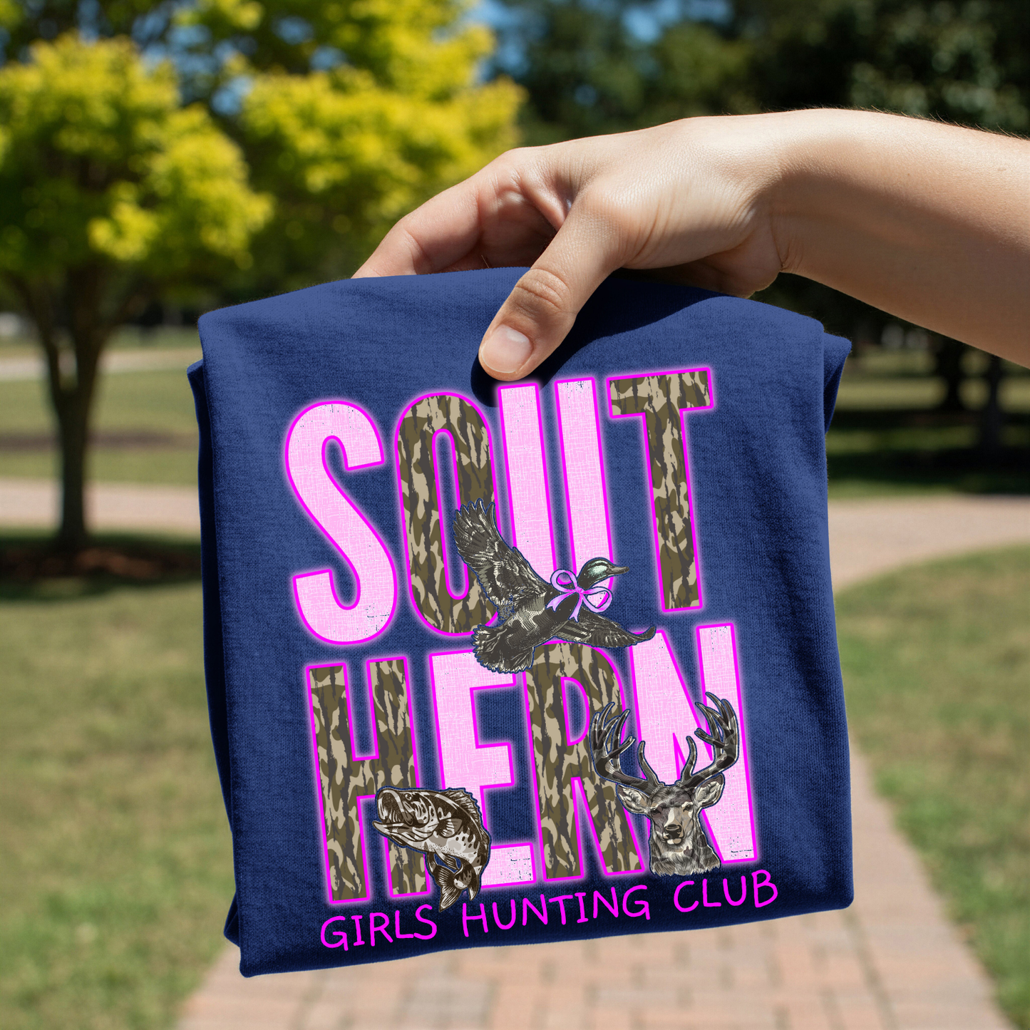 Pink Southern Girls Hunting Club DTF Transfer