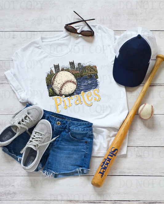 Baseball Pirates DTF Transfer
