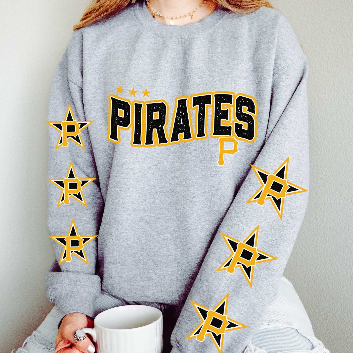 Pirates Star DTF Transfer (BOTH SLEEVE + FRONT)