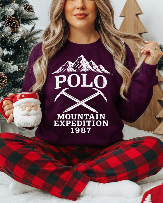 Polo Mountain Expedition (White) DTF Transfer