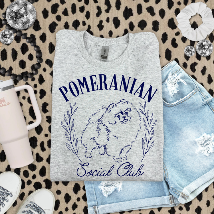 Pomeranian Social Club DTF Transfer
