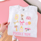 Poodle Mom Pink Collage DTF Transfer