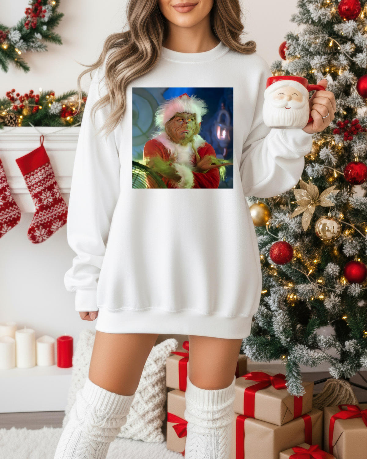 Portrait Christmas Character G DTF Transfer