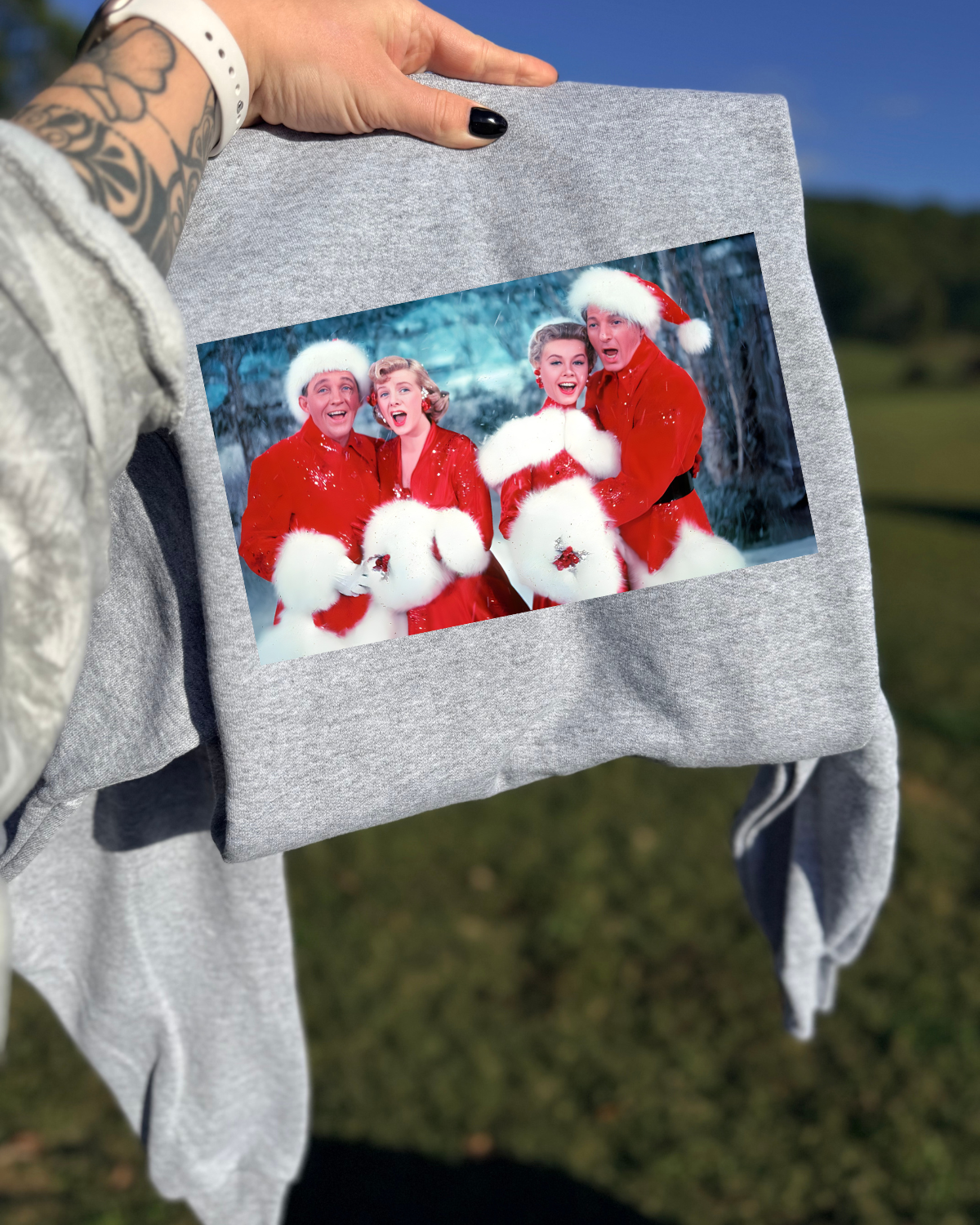 Portrait White Christmas DTF Transfer