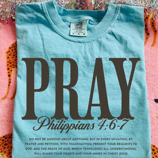 Pray (Black) DTF Transfer