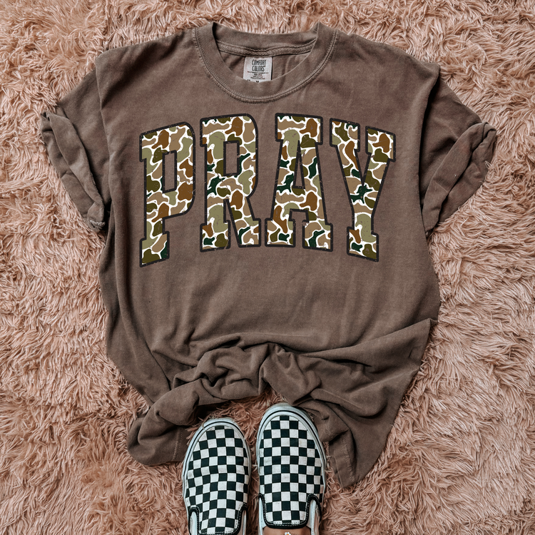 Camo Pray DTF Transfer