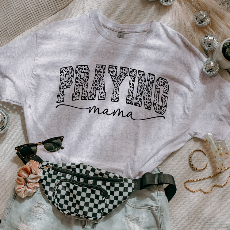 Leopard Print Praying Mama DTF Transfer