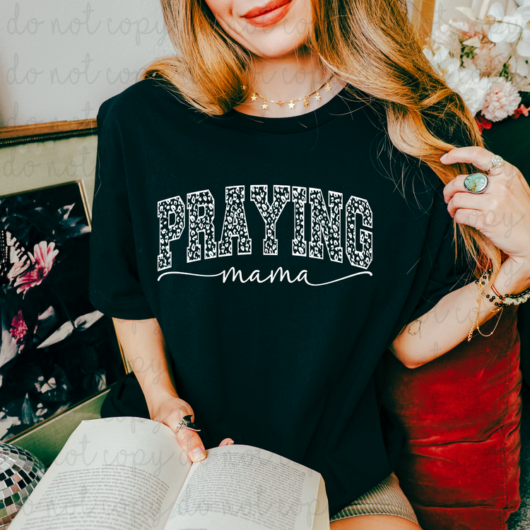 Praying Mama Leopard Print DTF Transfer
