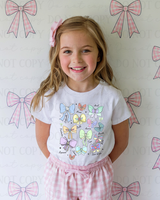 Princess Bows DTF Transfer