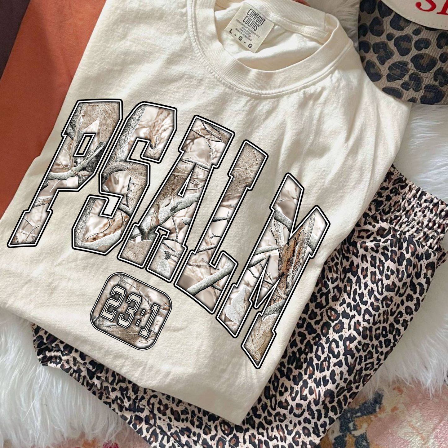 Camo Psalm 23:1 DTF Transfer