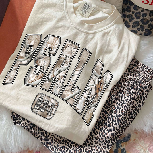 Camo Psalm 23:1 DTF Transfer