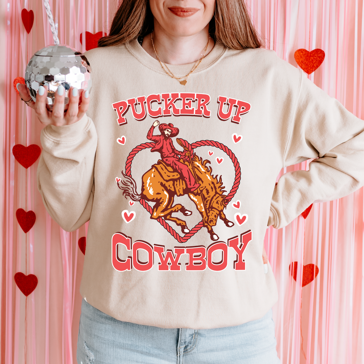 Pucker Up Cowboy DTF Transfer