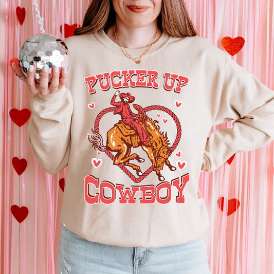 Pucker Up Cowboy DTF Transfer