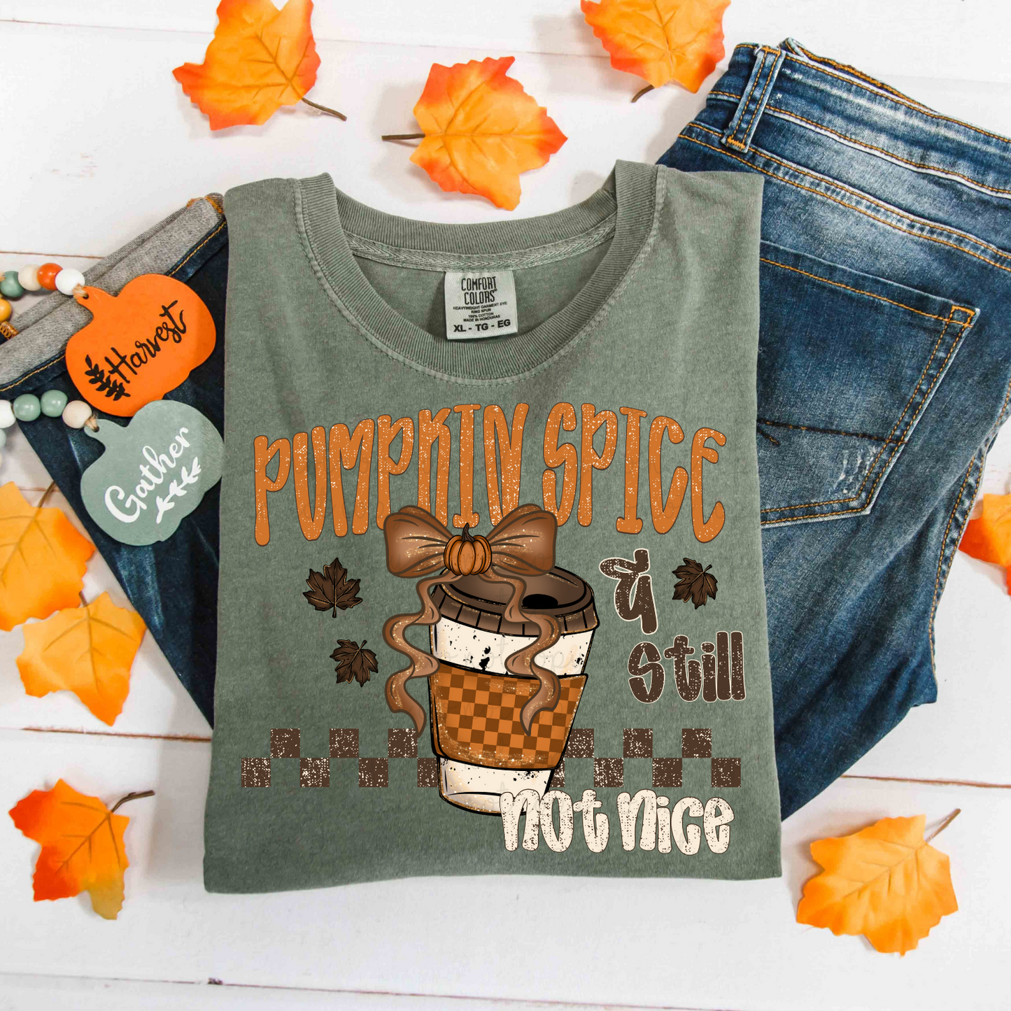 Pumpkin Spice & Still Not Nice Exclusive Sublimation Transfer