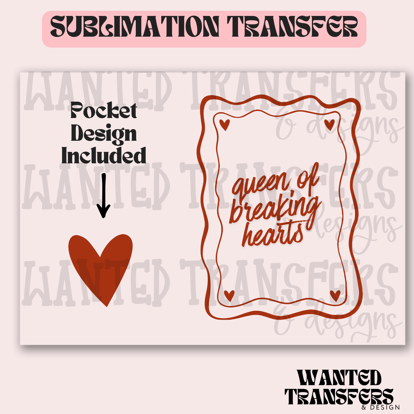 Queen Of Breaking Hearts Exclusive Sublimation Transfer