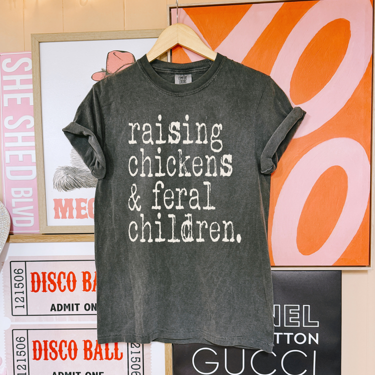 Raising Chickens & Feral Children DTF Transfer