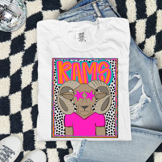 Preppy Rams DTF Transfer